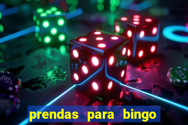 prendas para bingo de natal